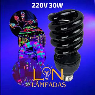 LAMPADA ESPIRAL LUZ NEGRA 220V 30W