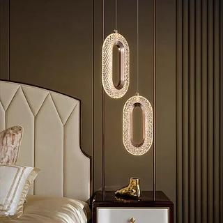 PENDENTE CRISTAL OVAL 3 COR DE LUZ BIVOLT YE-19250