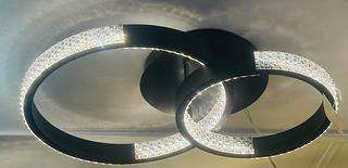 PLAFON PRETO 2 NÍVEL CÍRCULO LED 3200K 60W