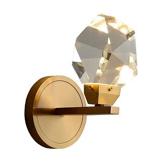 ARANDELA CRISTAL PREDRA DOURADO 5W 3200K CD2023004