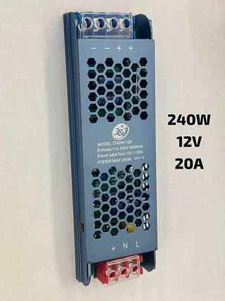 FONTE CHAVEADA SLIM 240W 12V 20A J&J