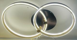 PLAFON MARROM 2 NÍVEL CÍRCULO LED 3200K 50W