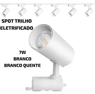 SPOT TRILHO ELETRIFICADO 7W BRANCO 3000K