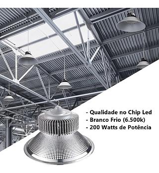 HIGH BAY 200W 6500K PARA GALPAO INDUSTRIAL