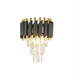 ARANDELA CRISTAL PRETO LUXO CD2023006