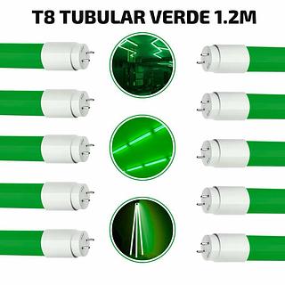 T8 TUBULAR VERDE 1.2M 20W PLASTICO BIVOLT
