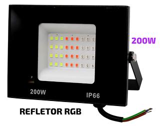 REFLETOR RGB 200W 16 CORES COM CONTROLE