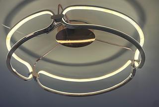 PLAFON REDONDO DOURADO MODERNO 60CM LED 3200K 78W