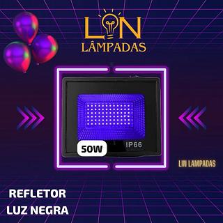 REFLETOR LUZ NEGRA 50W IP66