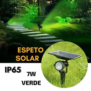 ESPETO JARDIM SOLAR 7W LUZ VERDE