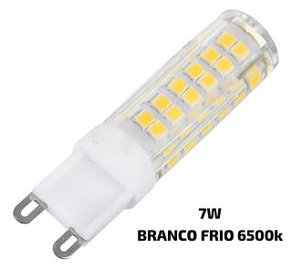 LAMPADA LED HALOPIM G9 7W LUZ BRANCO FRIO