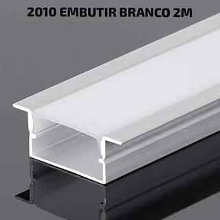 PERFIL 2010 EMBUTIR BRANCO BARRA COM 2M
