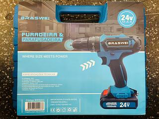 FURADEIRA E PARAFUSADEIRA 24V MAX SEM FIO RECARREGAVEL BW5003