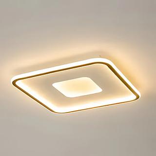 PLAFON QUADRADO DESIGN QUADRADINHO POR DENTO 40CM 3 COR DE LED