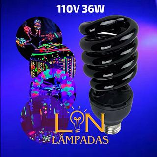 LAMPADA ESPIRAL LUZ NEGRA 110V 36W