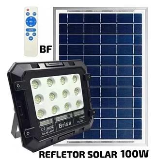 REFLETOR SOLAR 100W BRANCO FRIO COM CONTROLE APROVA D'AGUA