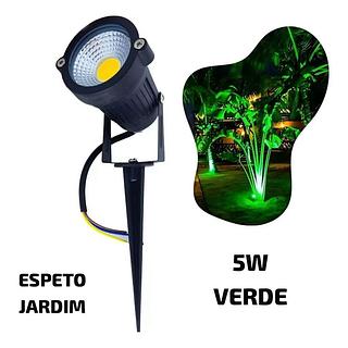 ESPETO JARDIM VERDE 5W BIVOLT PROVA D'ÁGUA
