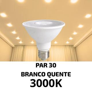 LAMPADA PAR 30 E27 3000K PARA SPOT RECUADO