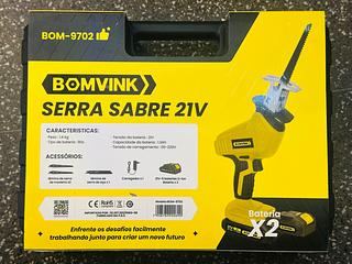 SERRA SABRE 21V ACOMPANHA 2BATERIAS BOMVINK 9702