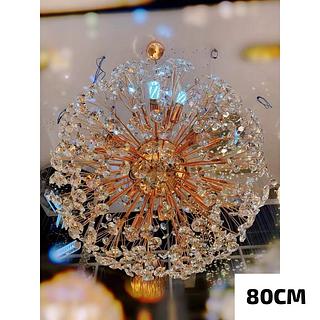 PENDENTE DE LEILÃO PEDRINHAS CROMADO 80CM