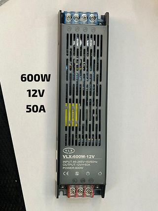 FONTE CHAVEADA SLIM 600W 12V 50A VLX