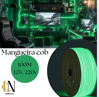 MANGUEIRA COB VERDE 127V/220V 100M