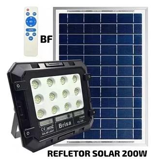 REFLETOR SOLAR 200W BRANCO FRIO COM CONTROLE APROVA D'AGUA