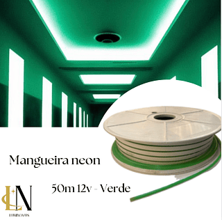 MANGUEIRA NEON VERDE 12V - 50M