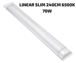 LUMINARIA LINEAR BRANCO 2.4M 70W BRANCO FRIO
