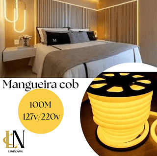 MANGUEIRA COB AMARELO 127V/220V 100M