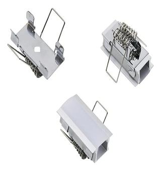 Presilhas Borboleta Mola P/ Fixar Perfil Led Gesso