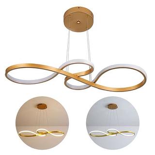 PENDENTE MUSICAL DOURADO 75x34CM 3 COR DE LUZ CD240984D