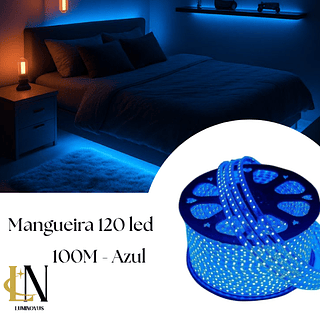 MANGUEIRA 120 LED 127V/220V AZUL