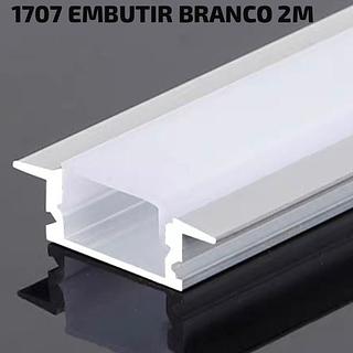 PERFIL 1707 EMBUTIR BRANCO BARRA COM 2M